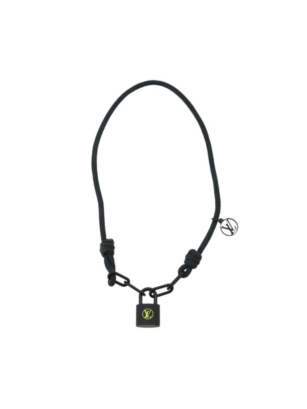 Louis Vuitton Bracelet Silver Lockit Virgil Abloh Titanium Noir